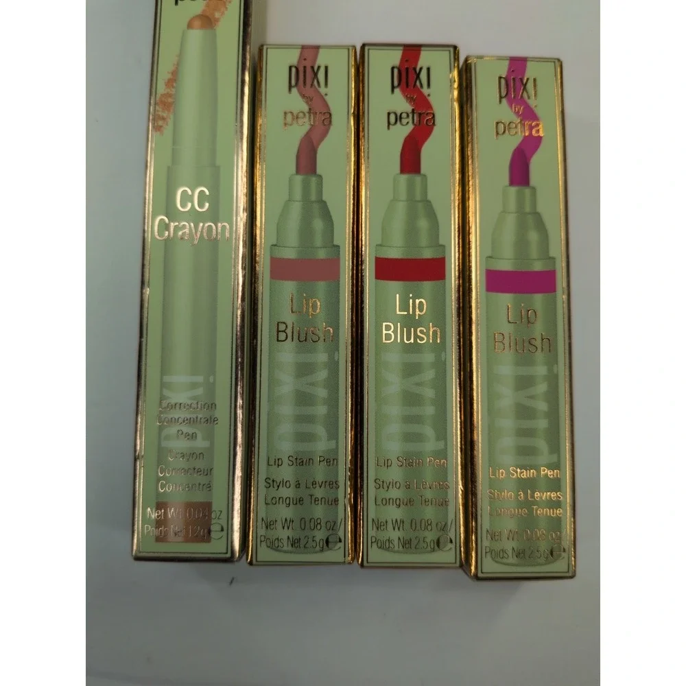 NIB LOT 9!🥰Pixi Lip Tone Gloss CC Crayon Bye UnderEye Lip Blush Gold Pink Snow